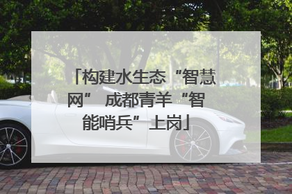 构建水生态“智慧网” 成都青羊“智能哨兵”上岗