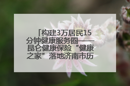 构建3万居民15分钟健康服务圈——昆仑健康保险“健康之家”落地济南市历城区鲍山街道