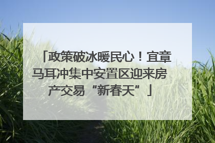 政策破冰暖民心！宜章马耳冲集中安置区迎来房产交易“新春天”