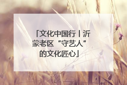 文化中国行丨沂蒙老区“守艺人”的文化匠心