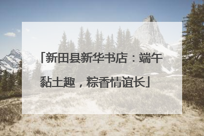 新田县新华书店：端午黏土趣，粽香情谊长