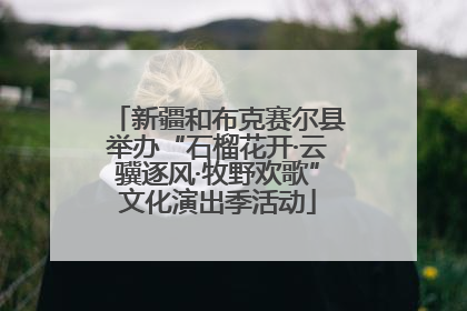 新疆和布克赛尔县举办“石榴花开·云骥逐风·牧野欢歌”文化演出季活动