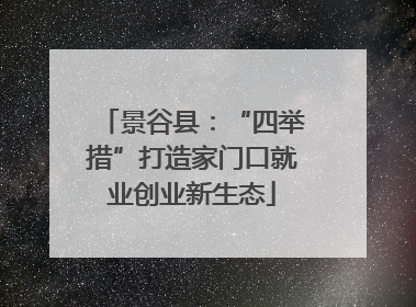 景谷县：“四举措”打造家门口就业创业新生态