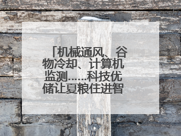 机械通风、谷物冷却、计算机监测……科技优储让夏粮住进智慧的“家”