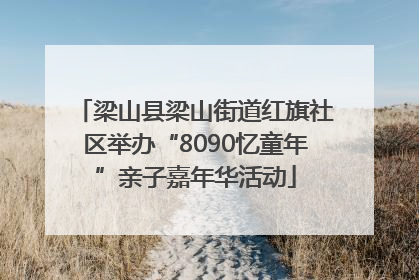 梁山县梁山街道红旗社区举办“8090忆童年”亲子嘉年华活动