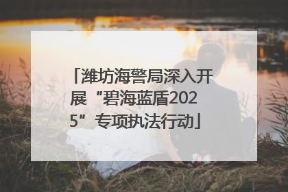 潍坊海警局深入开展“碧海蓝盾2025”专项执法行动