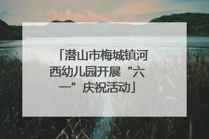 潜山市梅城镇河西幼儿园开展“六一”庆祝活动