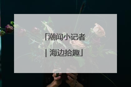 潮闻小记者｜海边拾趣