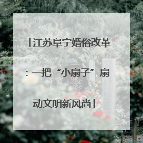 江苏阜宁婚俗改革：一把“小扇子”扇动文明新风尚