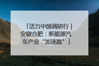 活力中国调研行｜安徽合肥：新能源汽车产业“加速跑”