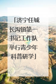 济宁任城长沟镇第一书记工作队举行青少年科普研学