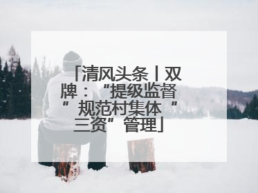 清风头条丨双牌：“提级监督”规范村集体“三资”管理