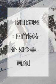湖北荆州：回首惊涛处 如今美画廊