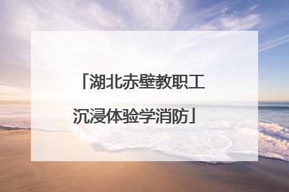 湖北赤壁教职工沉浸体验学消防