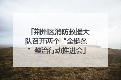 荆州区消防救援大队召开两个“全链条”整治行动推进会