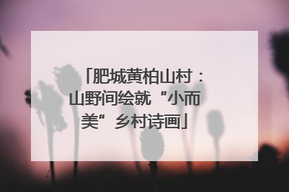 肥城黄柏山村：山野间绘就“小而美”乡村诗画