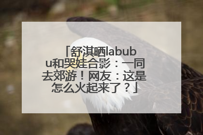 舒淇晒labubu和哭娃合影：一同去郊游！网友：这是怎么火起来了？