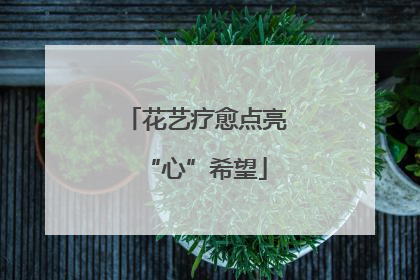 花艺疗愈点亮“心”希望