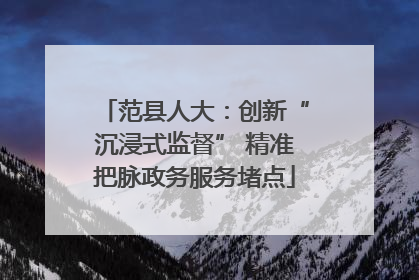 范县人大：创新“沉浸式监督” 精准把脉政务服务堵点