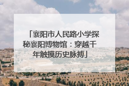 襄阳市人民路小学探秘襄阳博物馆：穿越千年触摸历史脉搏