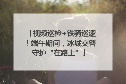 视频巡检+铁骑巡逻！端午期间，冰城交警守护“在路上”