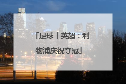 足球丨英超：利物浦庆祝夺冠