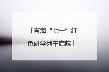 青海“七一”红色研学列车启航