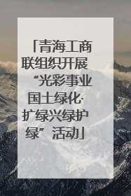 青海工商联组织开展“光彩事业国土绿化·扩绿兴绿护绿”活动