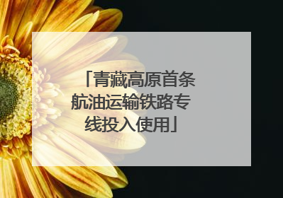 青藏高原首条航油运输铁路专线投入使用