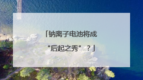钠离子电池将成“后起之秀”？
