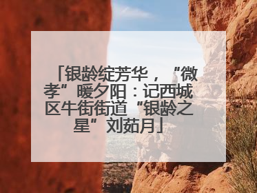 银龄绽芳华，“微孝”暖夕阳：记西城区牛街街道“银龄之星”刘茹月