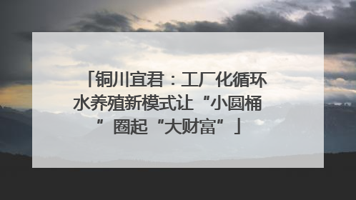 铜川宜君：工厂化循环水养殖新模式让“小圆桶”圈起“大财富”