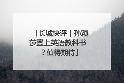 长城快评｜孙颖莎登上英语教科书？值得期待