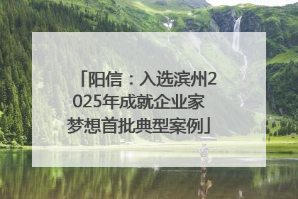 阳信：入选滨州2025年成就企业家梦想首批典型案例