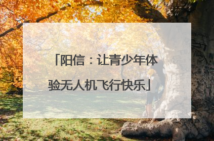 阳信：让青少年体验无人机飞行快乐