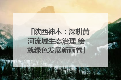 陕西神木：深耕黄河流域生态治理 绘就绿色发展新画卷