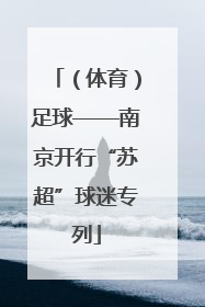 （体育）足球——南京开行“苏超”球迷专列