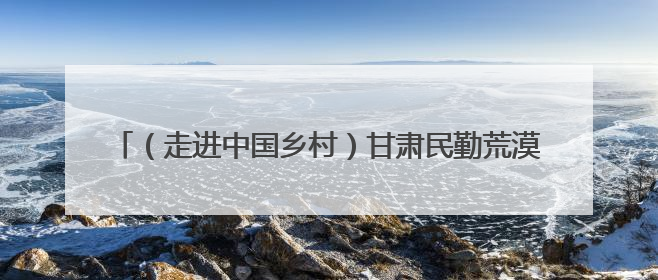 （走进中国乡村）甘肃民勤荒漠引“Z世代”探兴环保新时尚