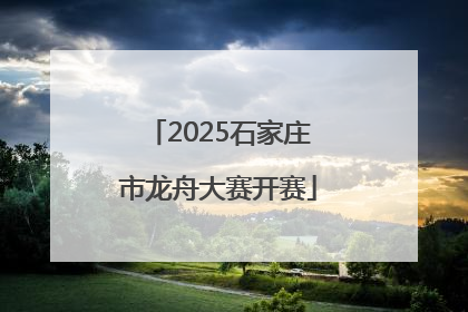2025石家庄市龙舟大赛开赛