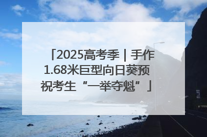 2025高考季｜手作1.68米巨型向日葵预祝考生“一举夺魁”