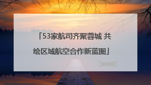 53家航司齐聚蓉城 共绘区域航空合作新蓝图