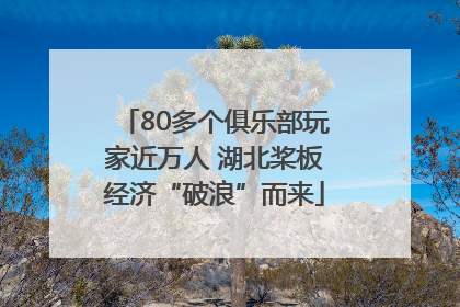 80多个俱乐部玩家近万人 湖北桨板经济“破浪”而来