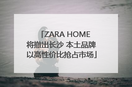 ZARA HOME将撤出长沙 本土品牌以高性价比抢占市场